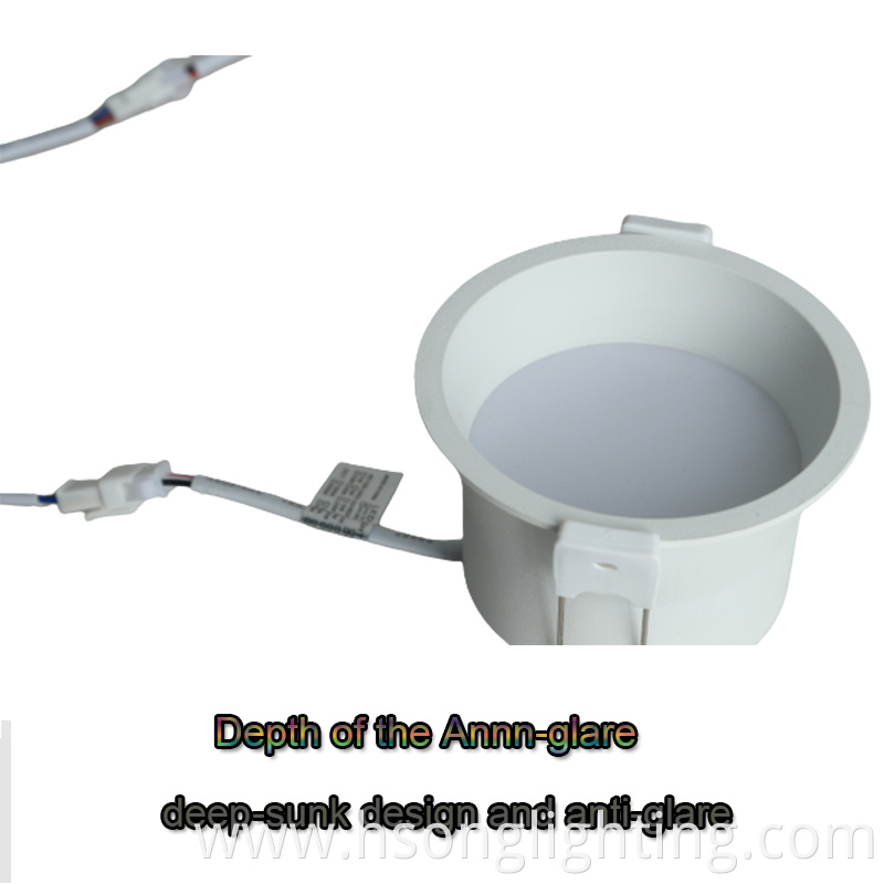 New commercial Diming LED Downlight 7W led light recessed hotel downlight for office